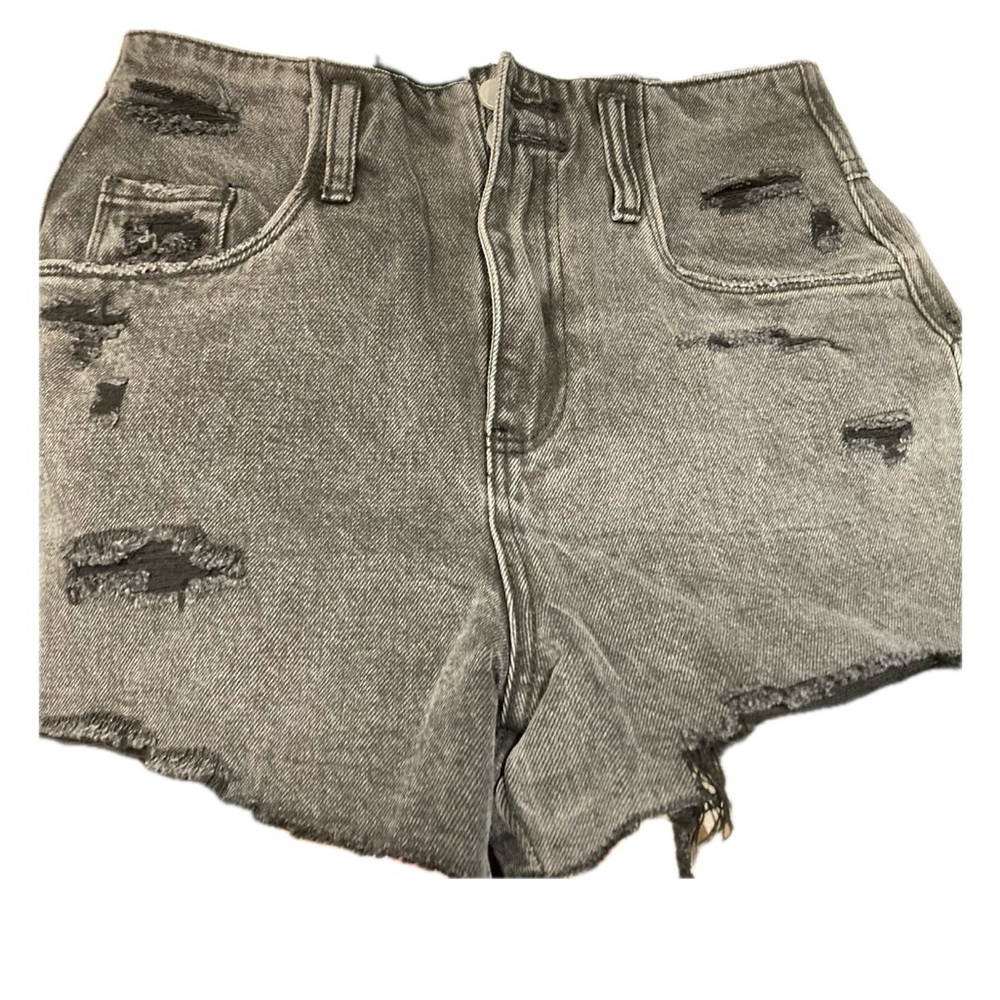 NWT Blank NYC Black High-Waist Denim Shorts Size 26